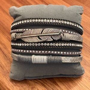 Red Angel Boutique | The Light as a Feather Wrap Bracelet | Silver Tone